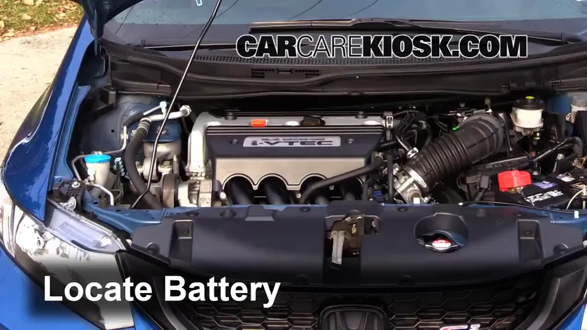 2013 Honda Civic Si 2.4L 4 Cyl. Sedan Battery Jumpstart